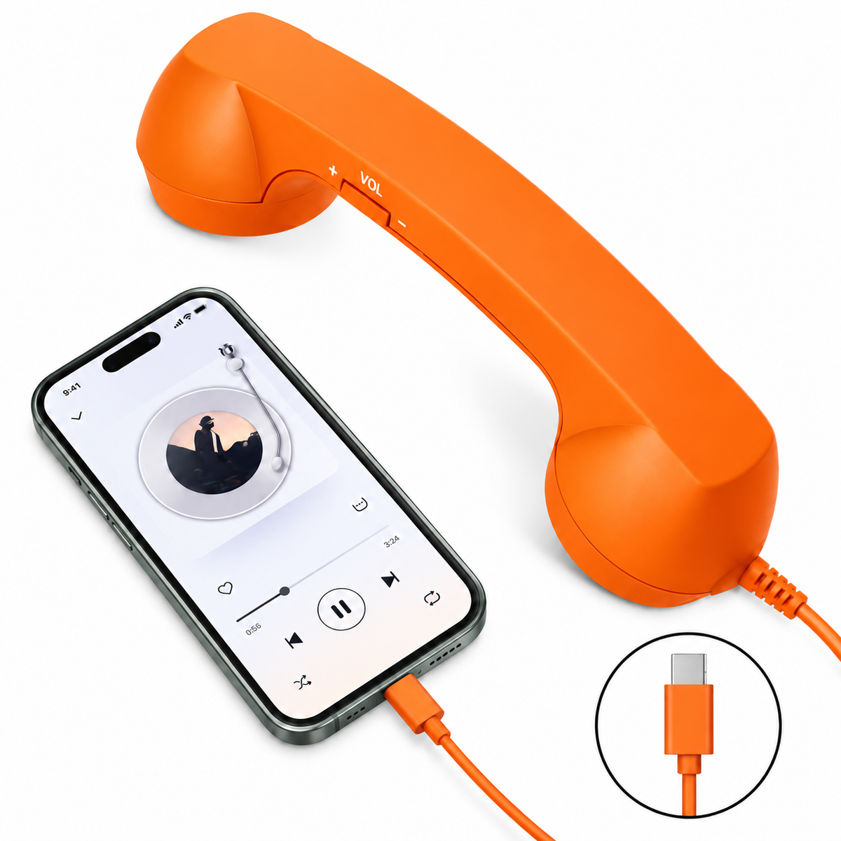 Retro Phone Handset for Smartphones&Bring back the retro phone vibe