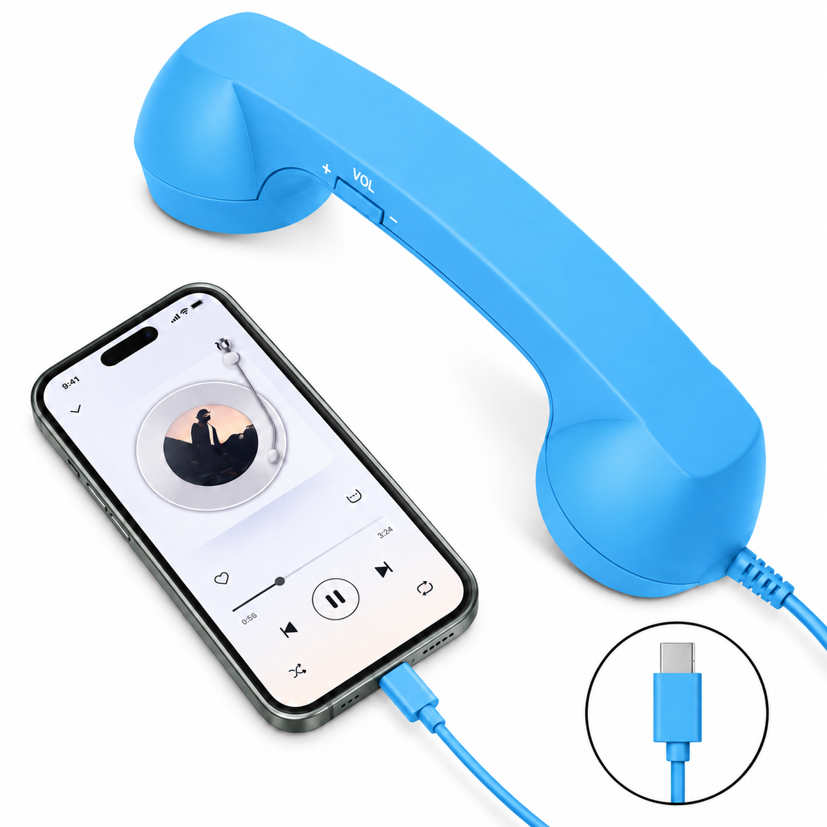 Retro Phone Handset for Smartphones&Bring back the retro phone vibe
