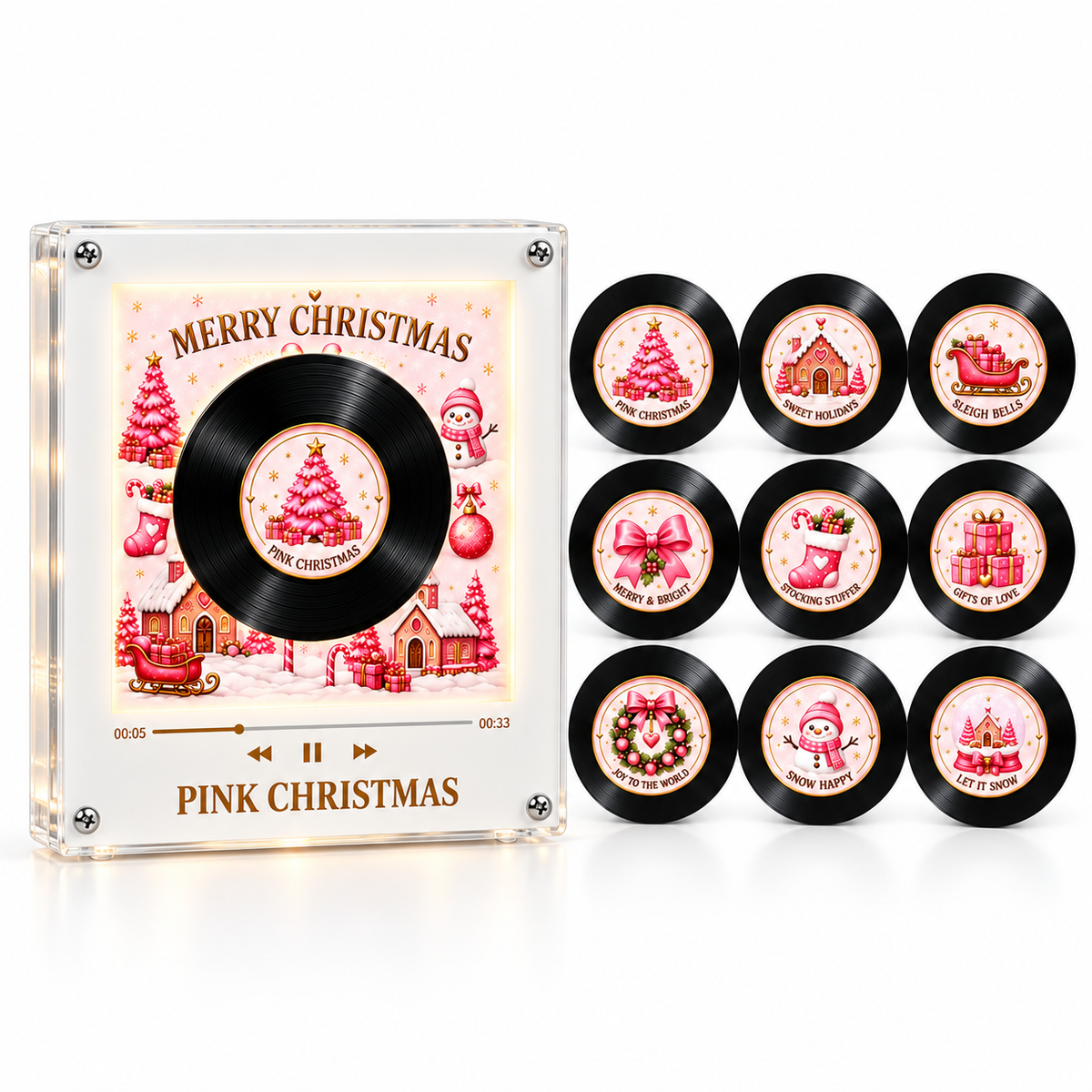 Personalized NFC Rotating Vinyl Music Frame – Turn Your Favorite Moments Into Music