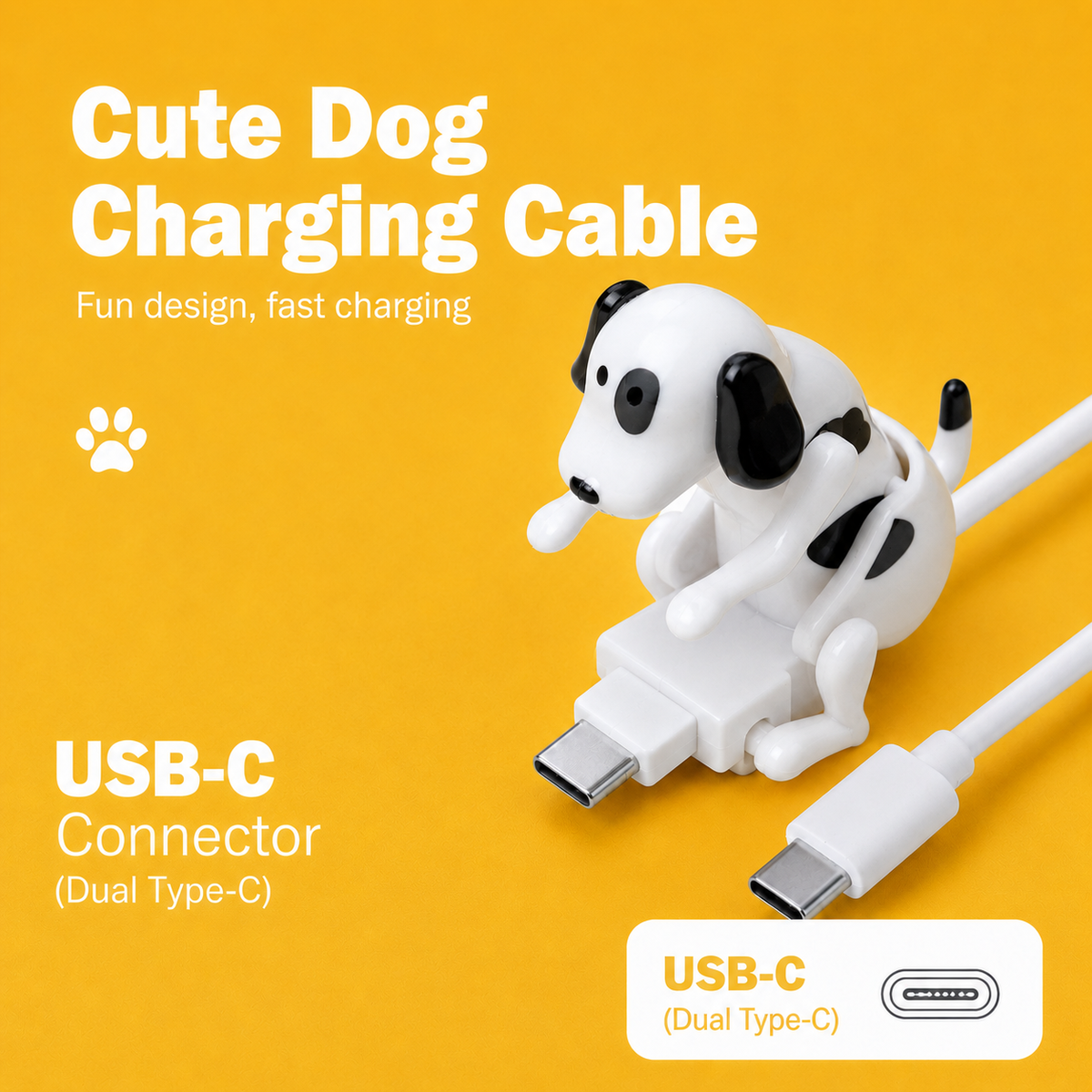 Cute Dog Charging Cable