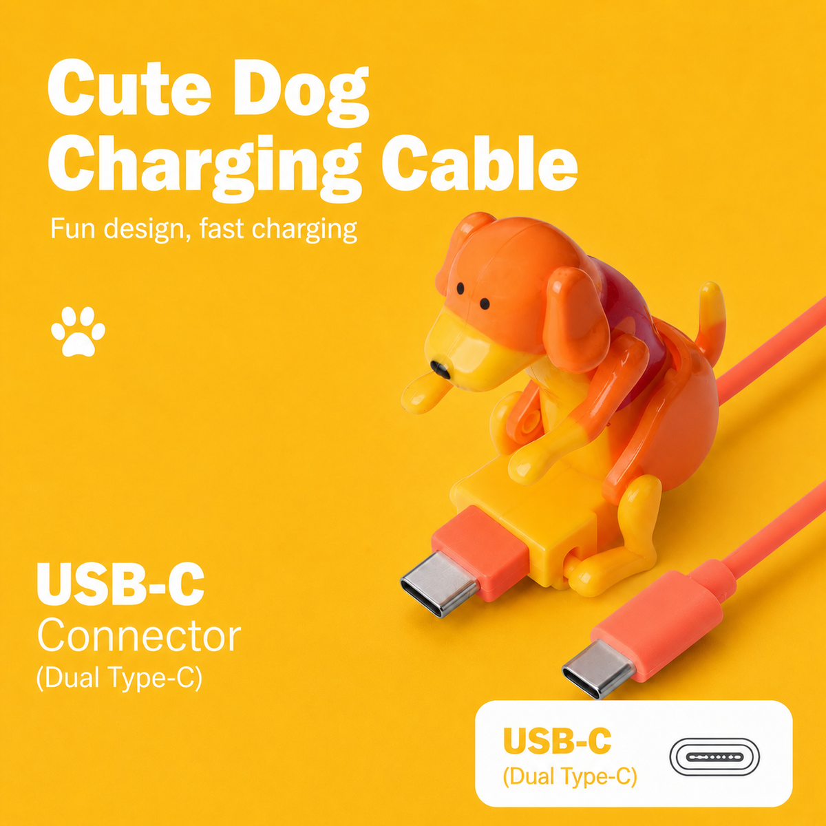 Cute Dog Charging Cable