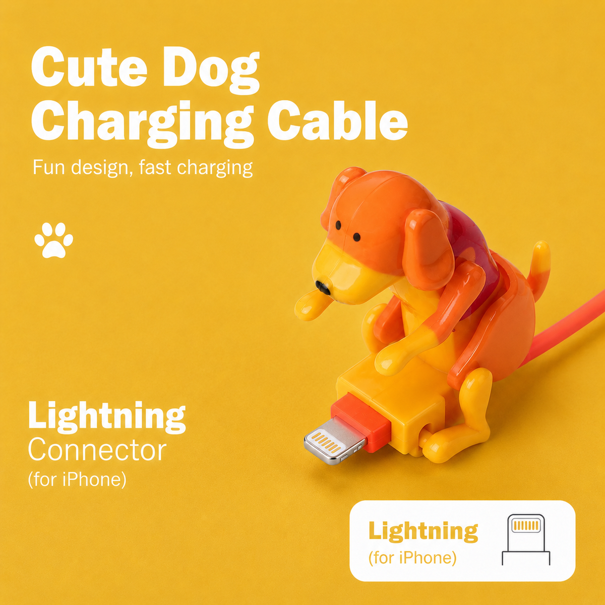 Cute Dog Charging Cable