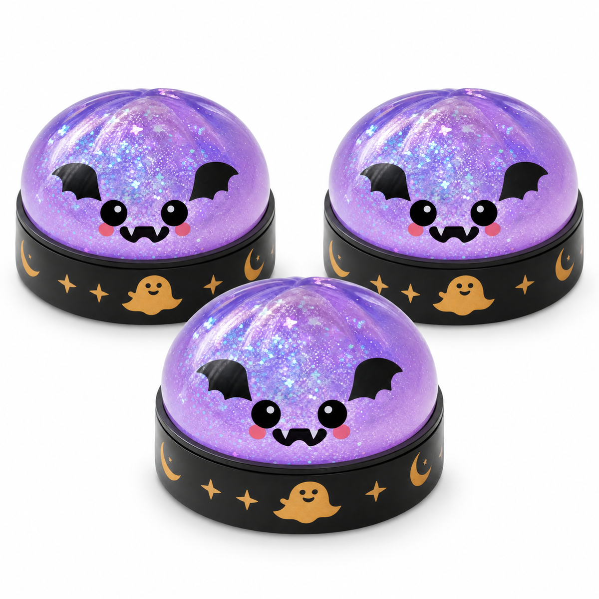 Squish the Spooks! Halloween Glitter Dome Stress-Relief Toy
