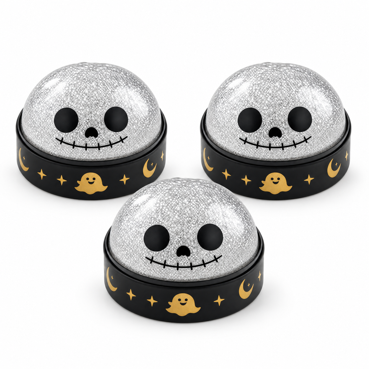 Squish the Spooks! Halloween Glitter Dome Stress-Relief Toy
