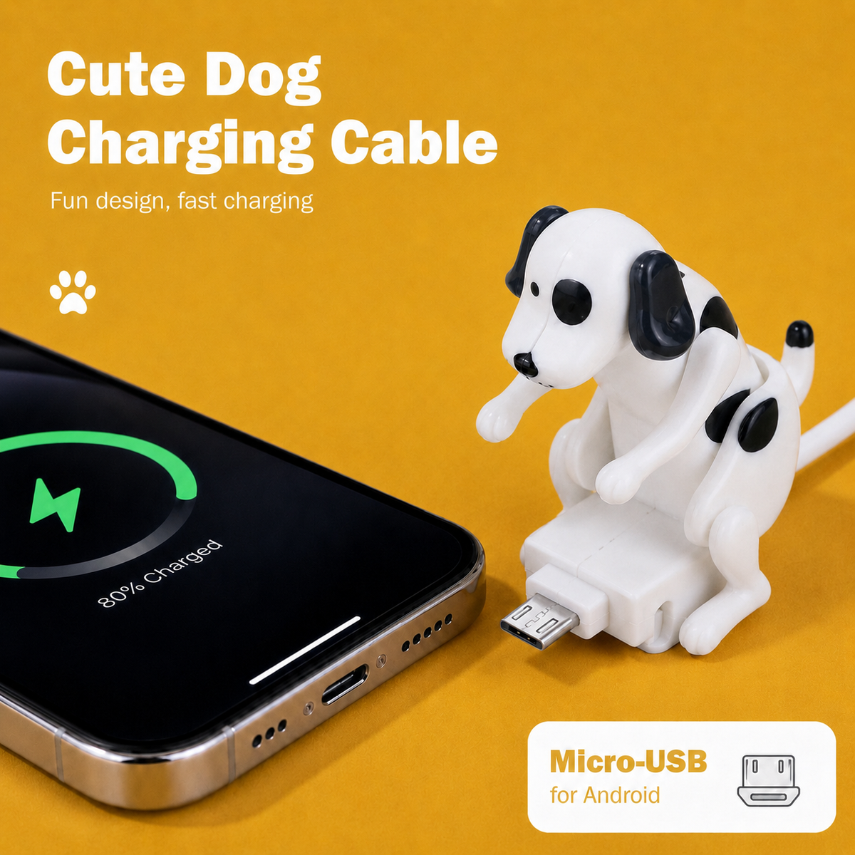 Cute Dog Charging Cable