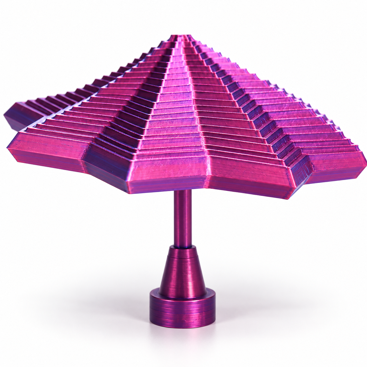 Geometric Star Wobble Spinner – 3D Printed Desk Fidget Toy