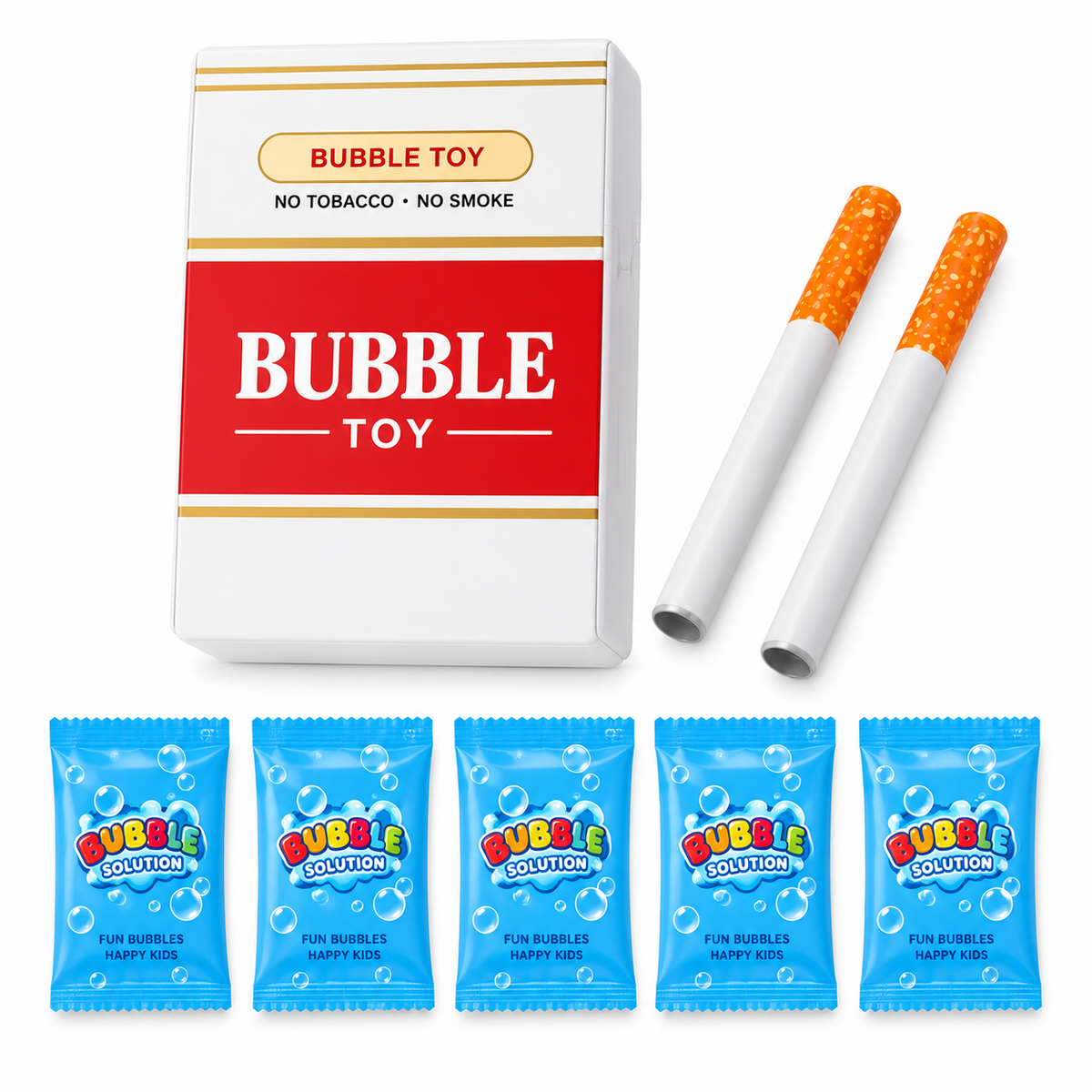 SummerWins Bubble Cigarette Stress Relief Toy – Mini Bubble Blower Party Favor