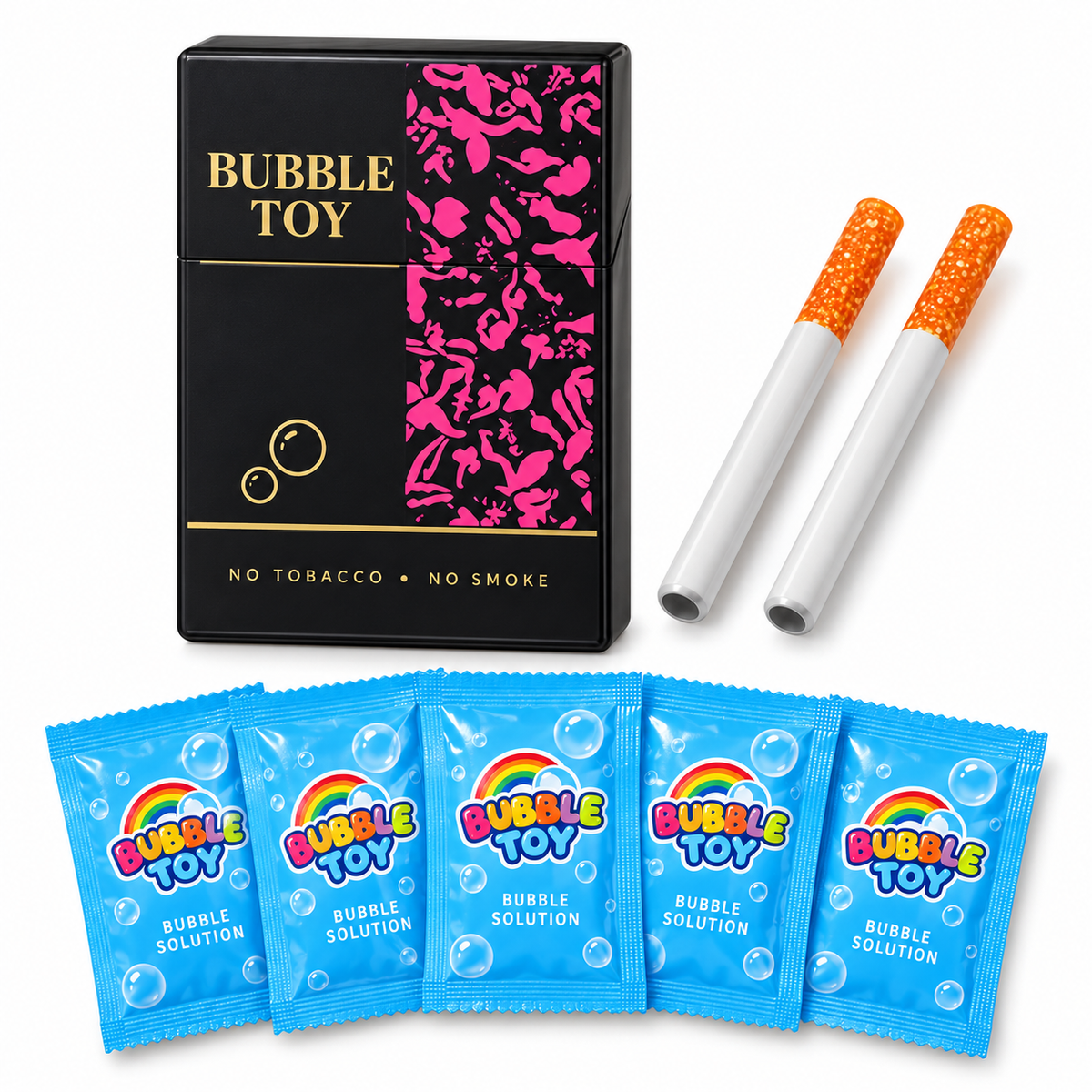SummerWins Bubble Cigarette Stress Relief Toy – Mini Bubble Blower Party Favor