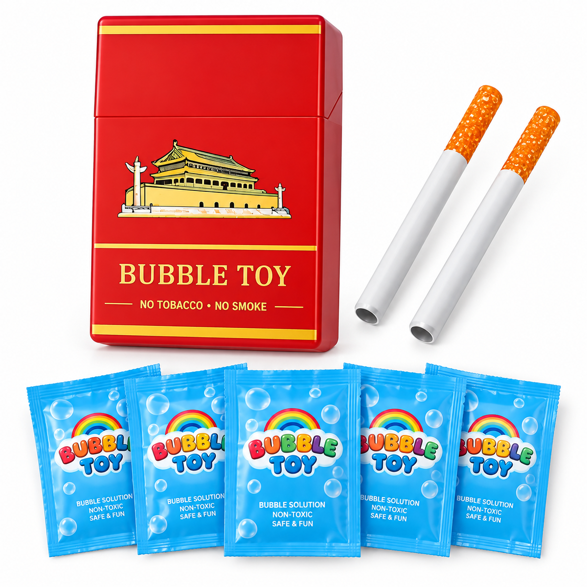 SummerWins Bubble Cigarette Stress Relief Toy – Mini Bubble Blower Party Favor
