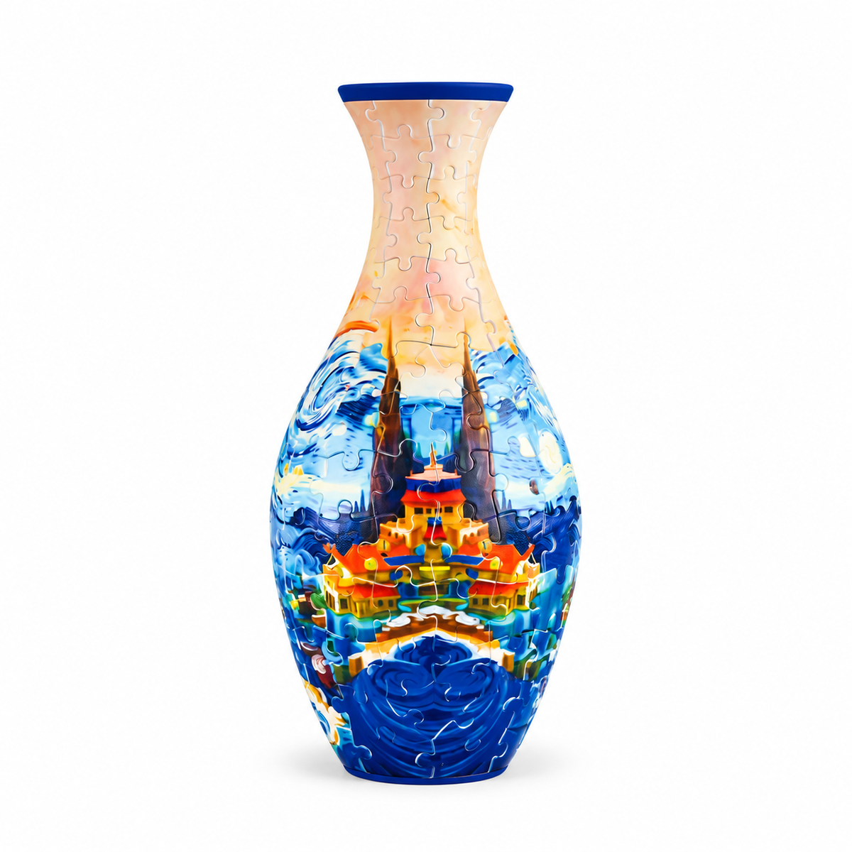 Vase Puzzle 3D DIY – Vase à Fleurs à Construire, Décoration Créative & Cadeau Original