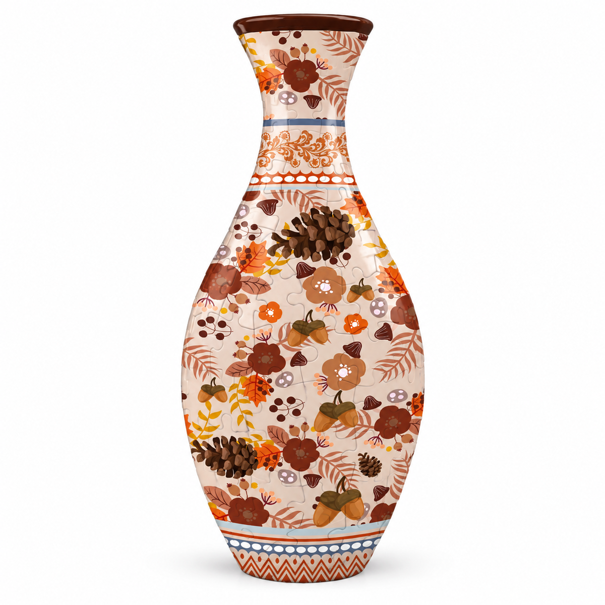 Vase Puzzle 3D DIY – Vase à Fleurs à Construire, Décoration Créative & Cadeau Original