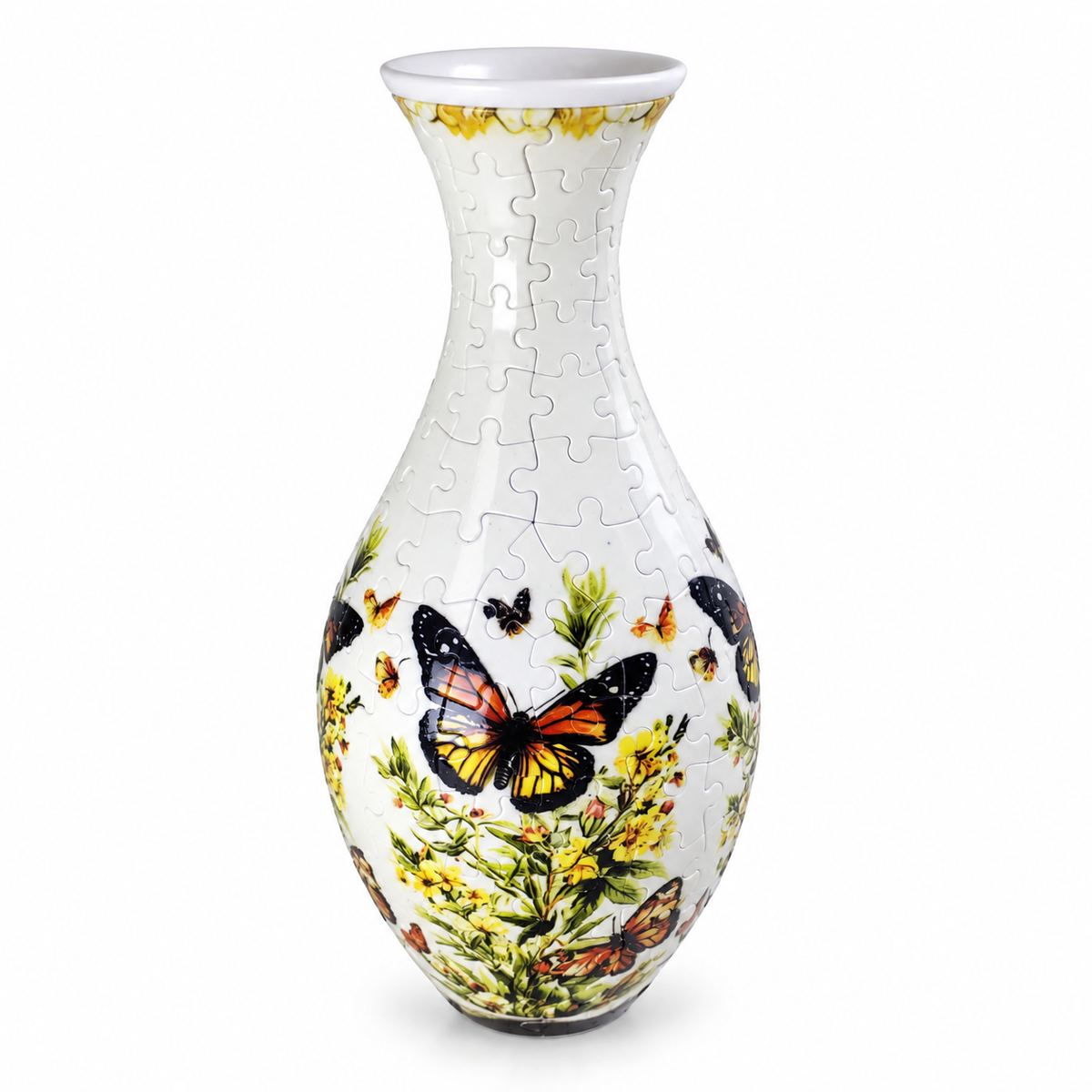 Vase Puzzle 3D DIY – Vase à Fleurs à Construire, Décoration Créative & Cadeau Original