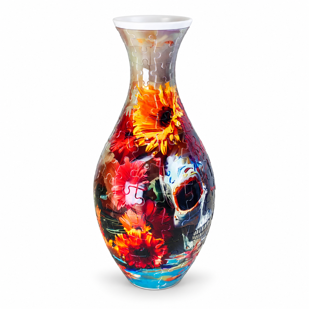 Vase Puzzle 3D DIY – Vase à Fleurs à Construire, Décoration Créative & Cadeau Original