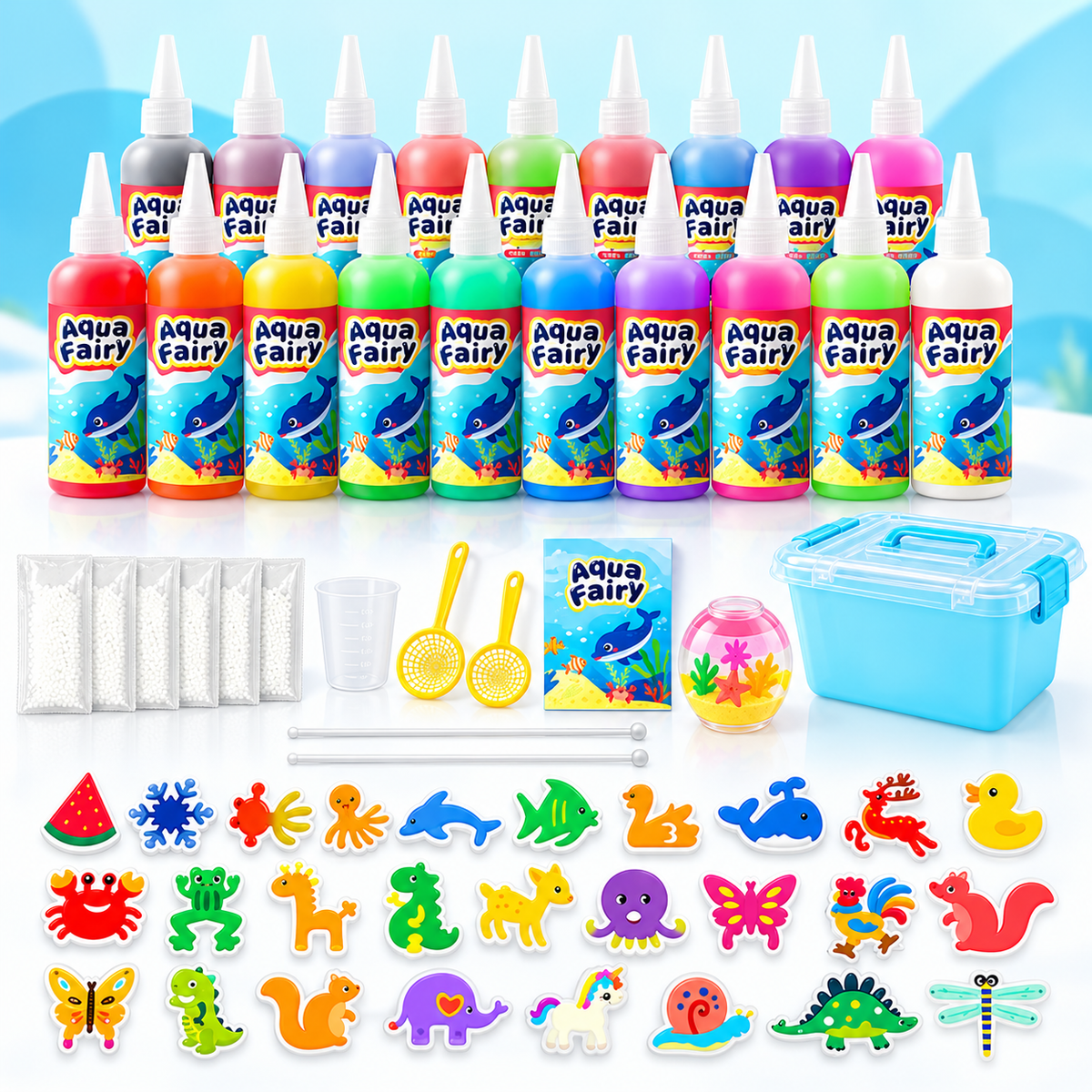 Aqua Fairy Magic Water DIY Craft Kit – Create Your Own 3D Gel Animals