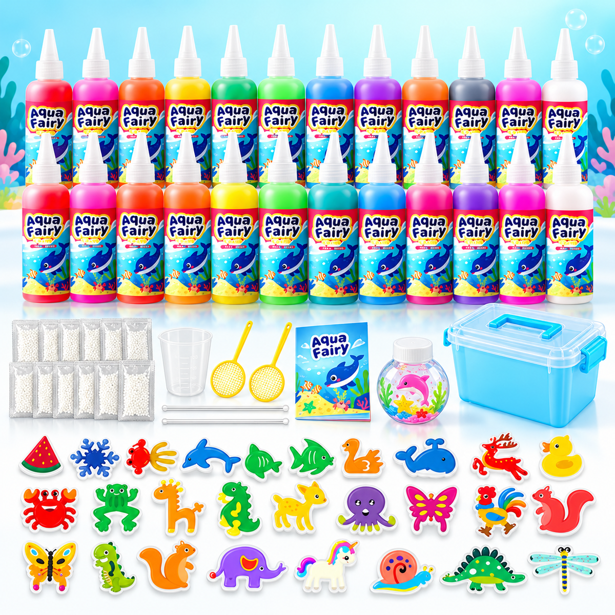 Aqua Fairy Magic Water DIY Craft Kit – Create Your Own 3D Gel Animals