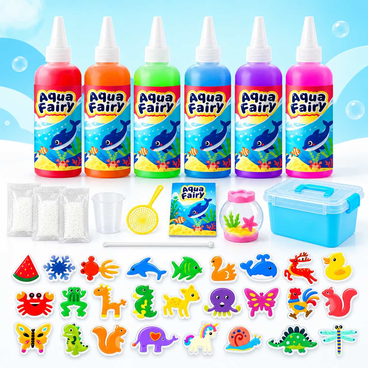Aqua Fairy Magic Water DIY Craft Kit – Create Your Own 3D Gel Animals