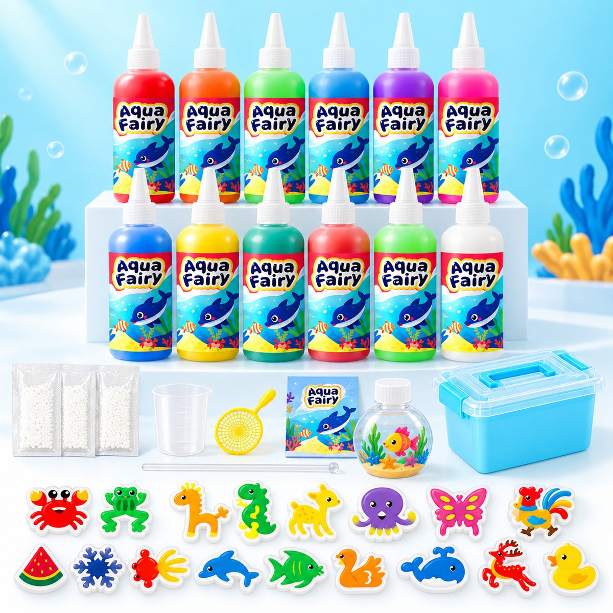 Aqua Fairy Magic Water DIY Craft Kit – Create Your Own 3D Gel Animals