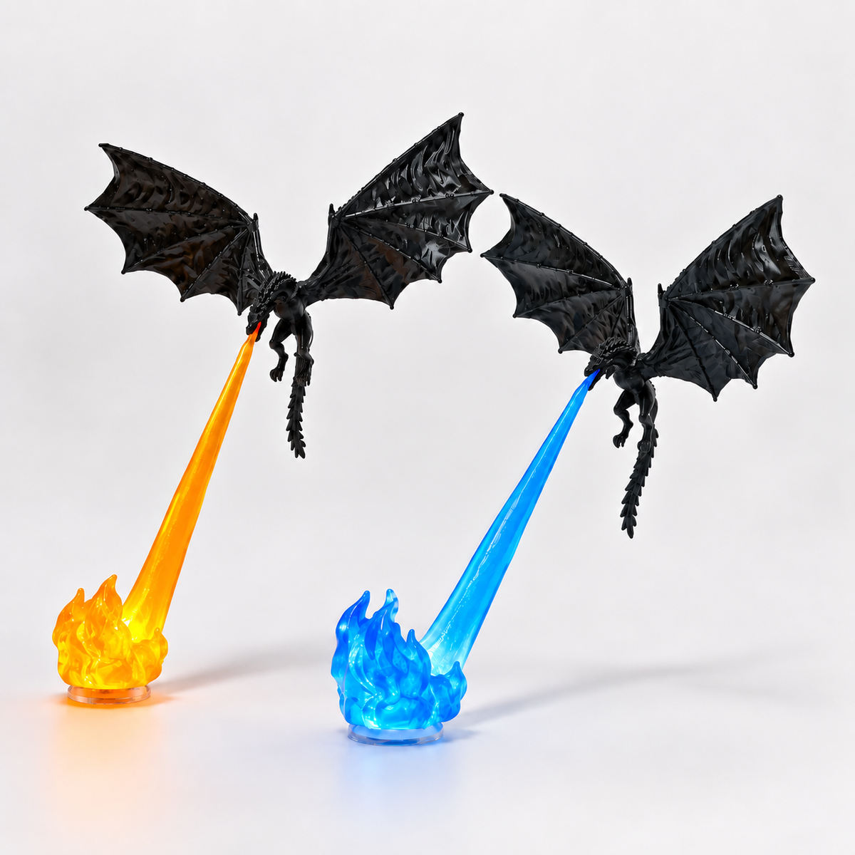 Lampe d'ambiance LED Dragon's Breath – Décoration fantastique Dragon de feu et de glace