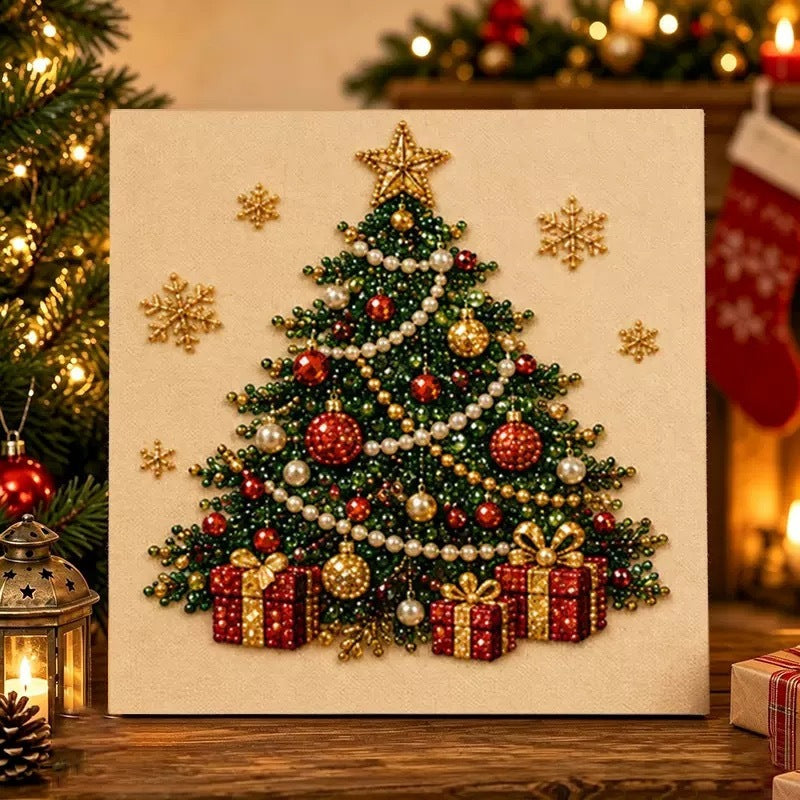 DIY Christmas Pearl Bead Art Kit – Handmade Holiday Hanging Decorations