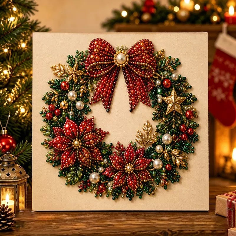 DIY Christmas Pearl Bead Art Kit – Handmade Holiday Hanging Decorations
