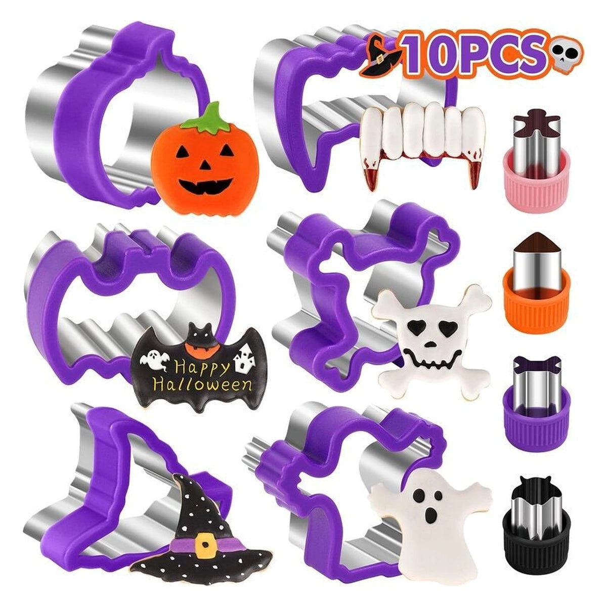 Halloween Cookie Cutter Set – Spooky Baking Shapes for Family Fun