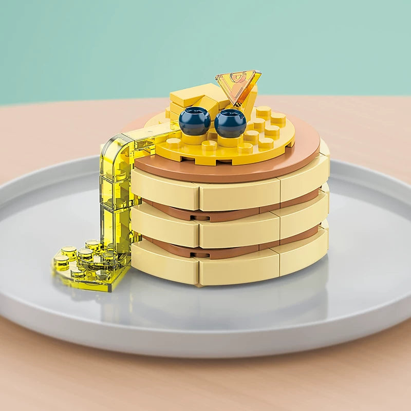 Blueberry Pancake Building Blocks - Sweet DIY Dessert Display Set