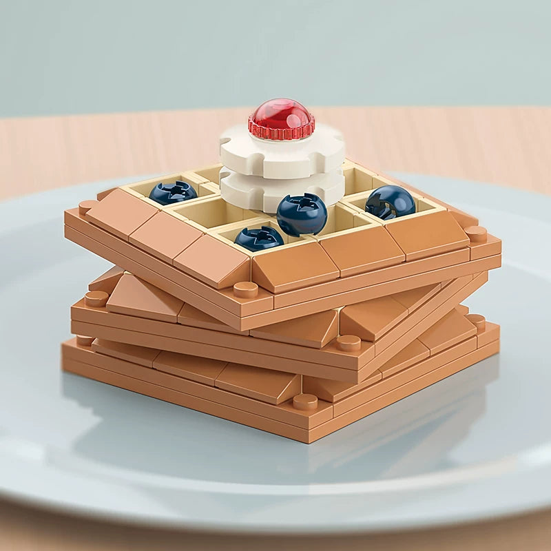 Berry Waffle Building Blocks - Sweet DIY Dessert Display Set