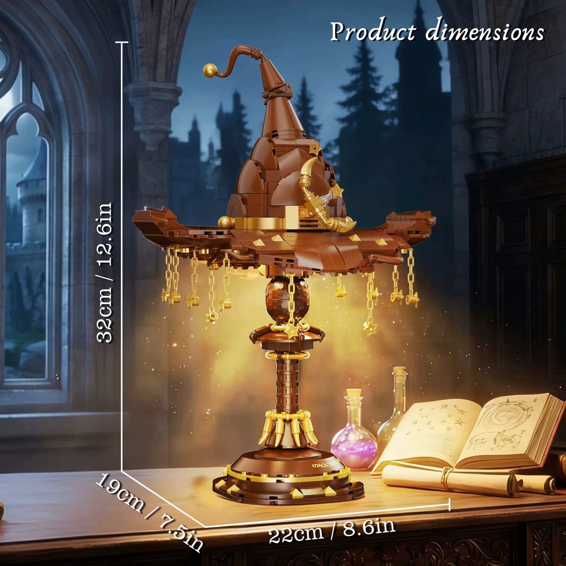 Wizard Magic Hat Building Block Lamp