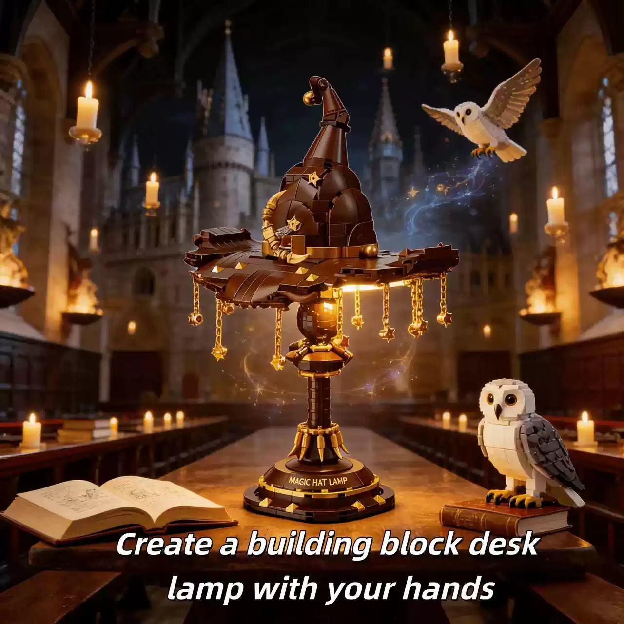 Wizard Magic Hat Building Block Lamp