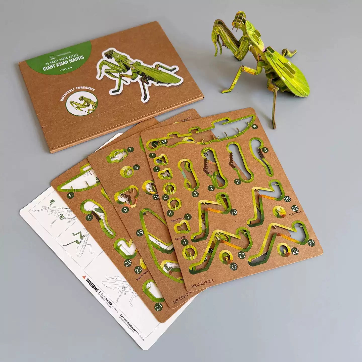 DIY 3D Praying Mantis Wooden Model Kit