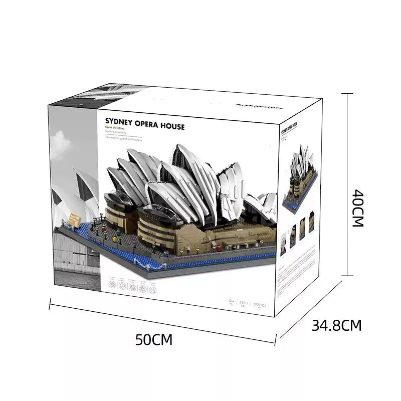 Sydney Opera House Building Blocks Model with Lights