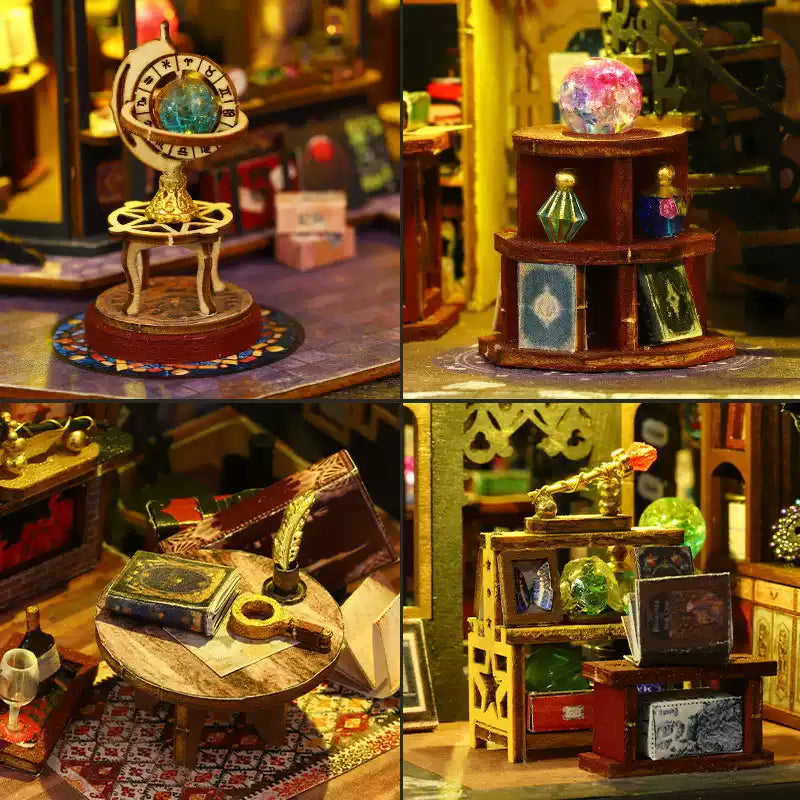 Holo Magic City DIY Miniature House Kit with LED Lights