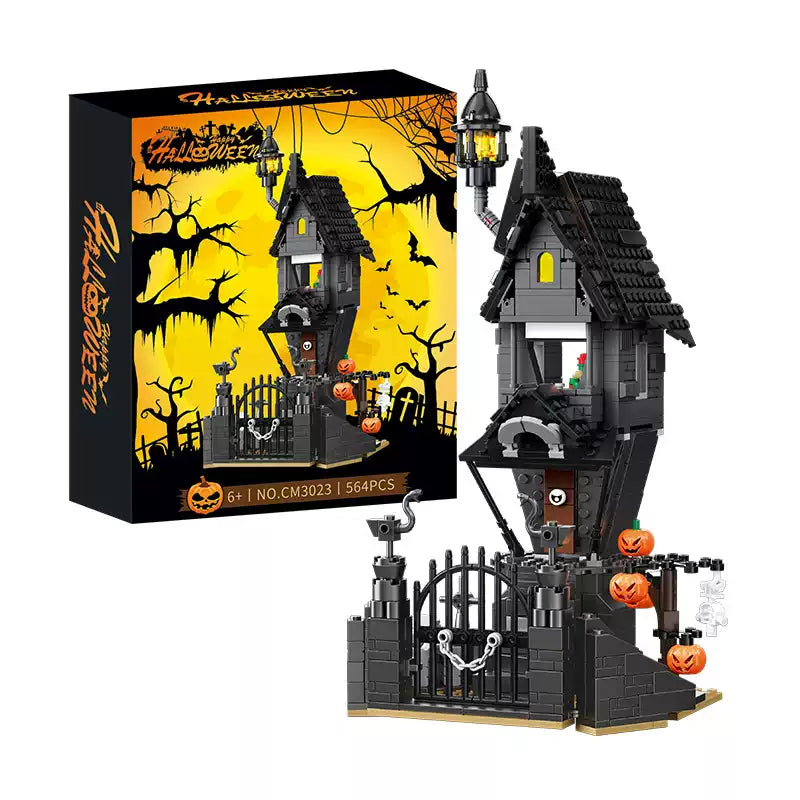 Halloween Haunted House Building Block Set