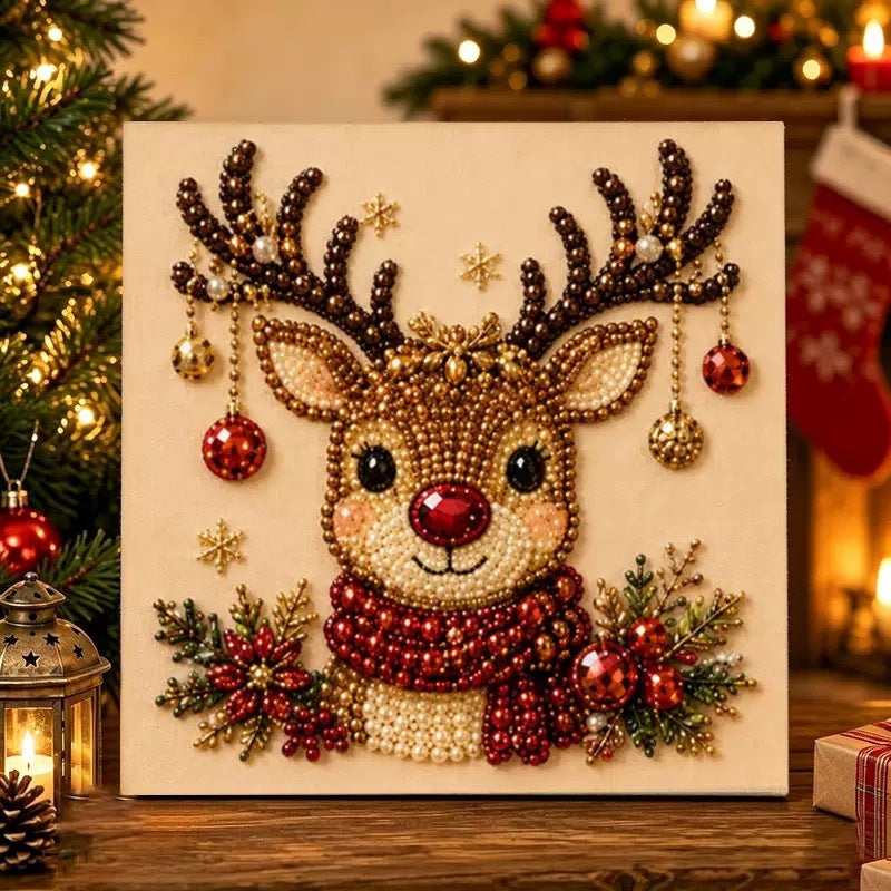 DIY Christmas Pearl Bead Art Kit – Handmade Holiday Hanging Decorations