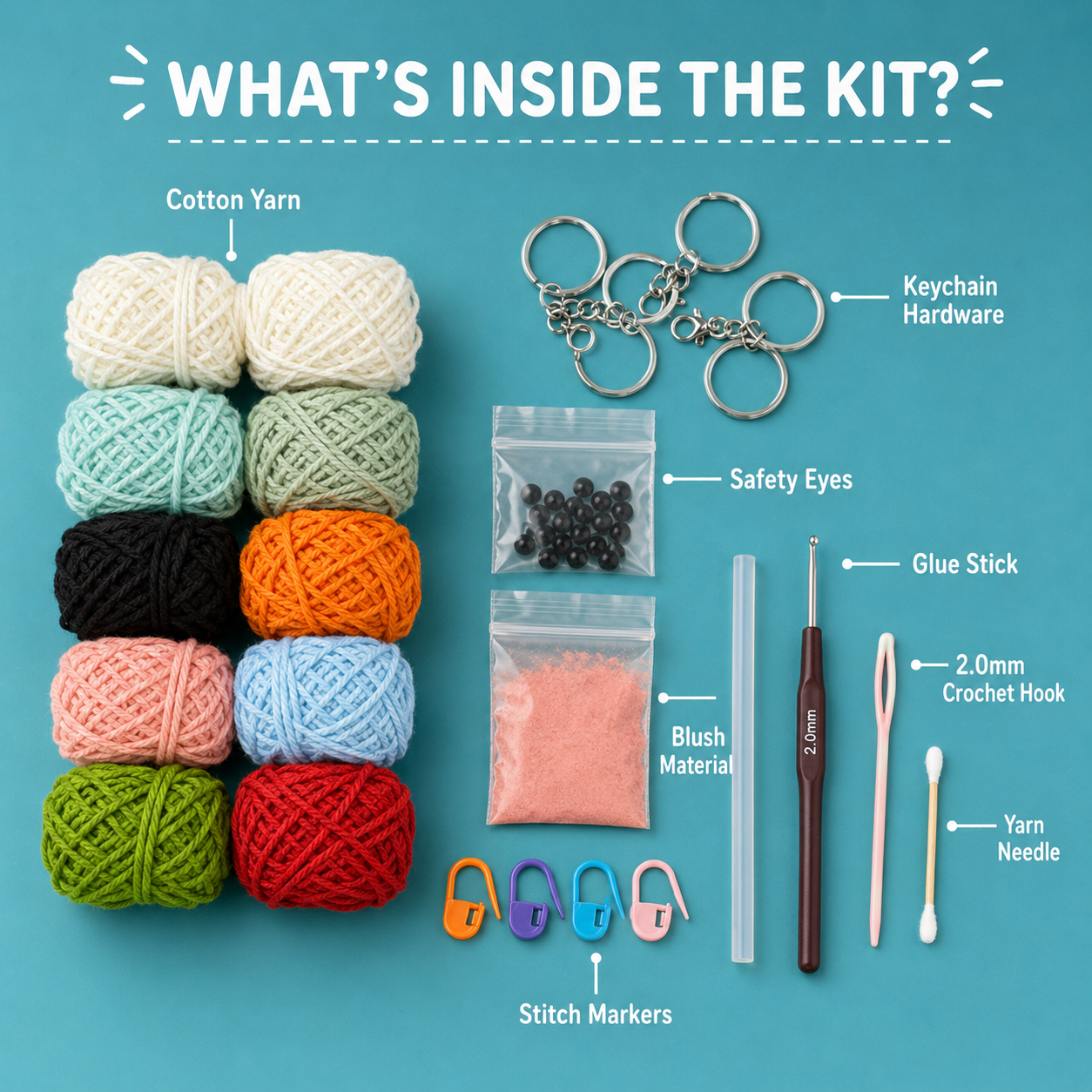 Halloween Ghost DIY Crochet Kit with Video Tutorials