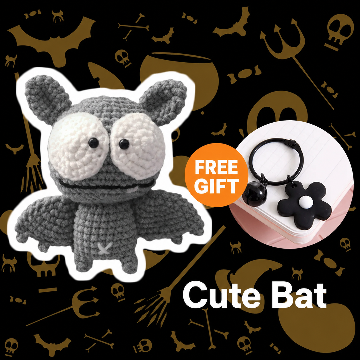 Cute Bat DIY Crochet Kit