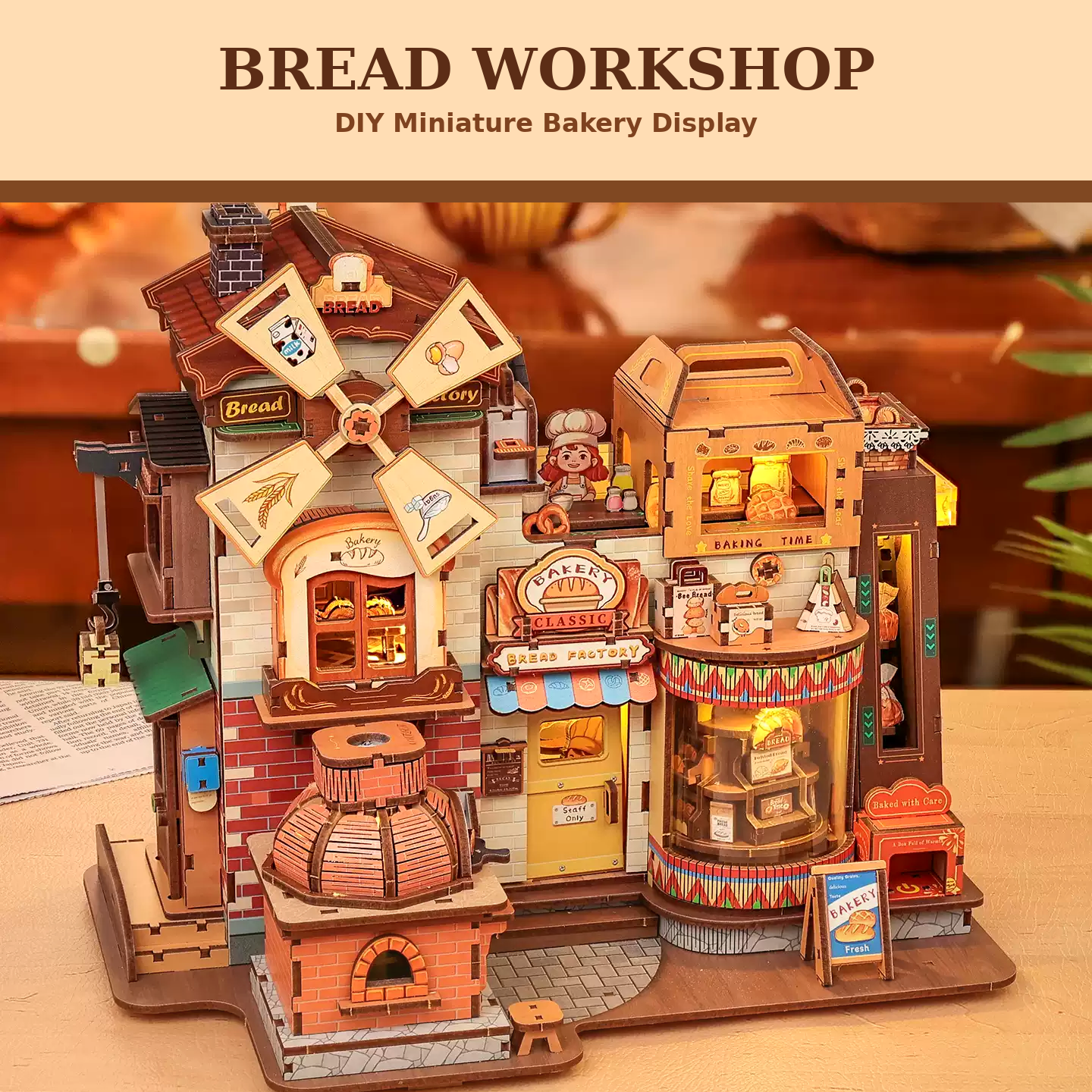 DIY Bread Workshop Miniature House Kit