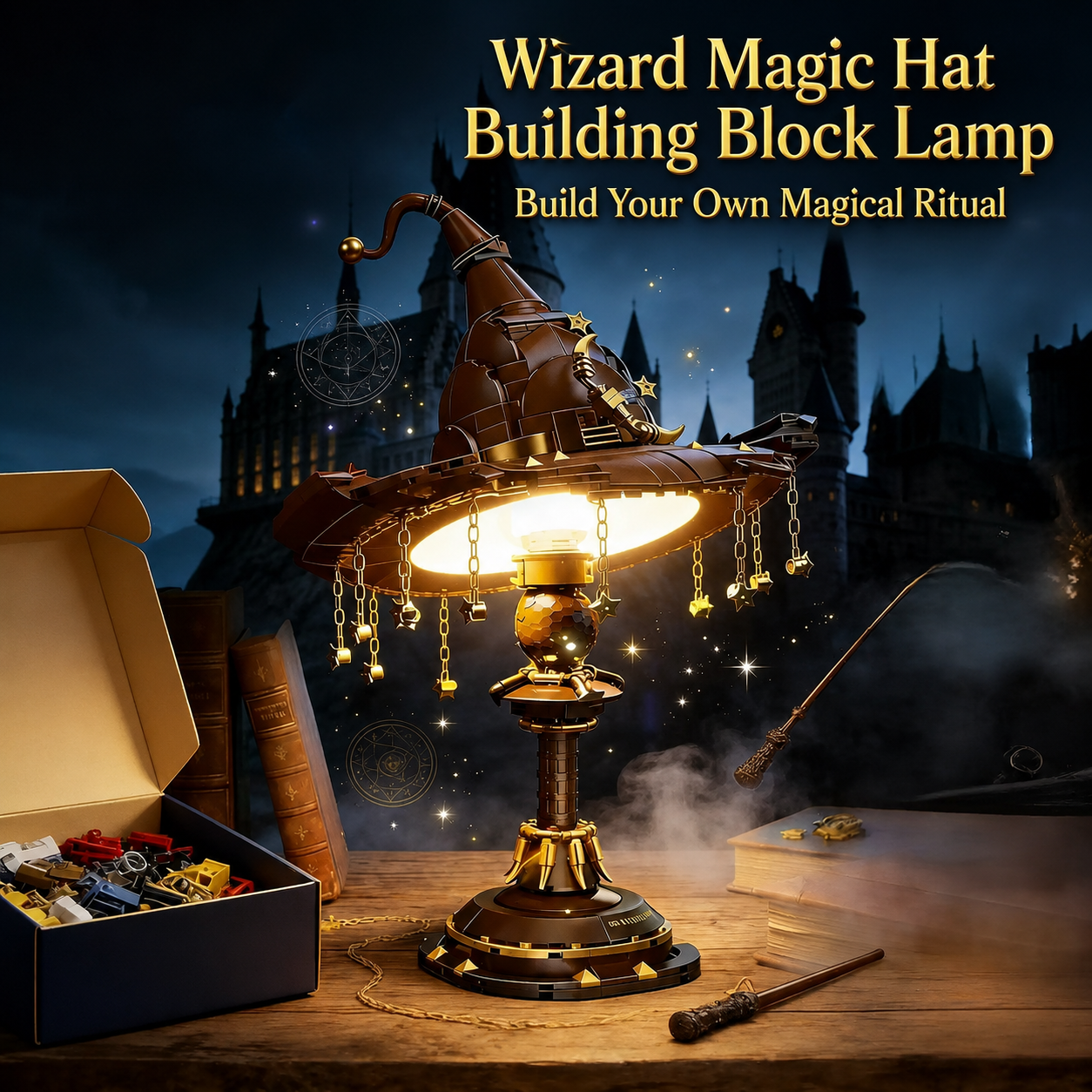 Wizard Magic Hat Building Block Lamp