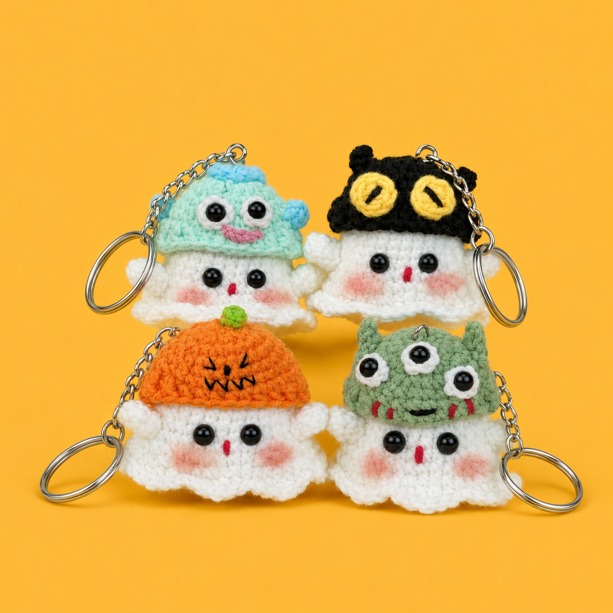 Halloween Ghost DIY Crochet Kit with Video Tutorials