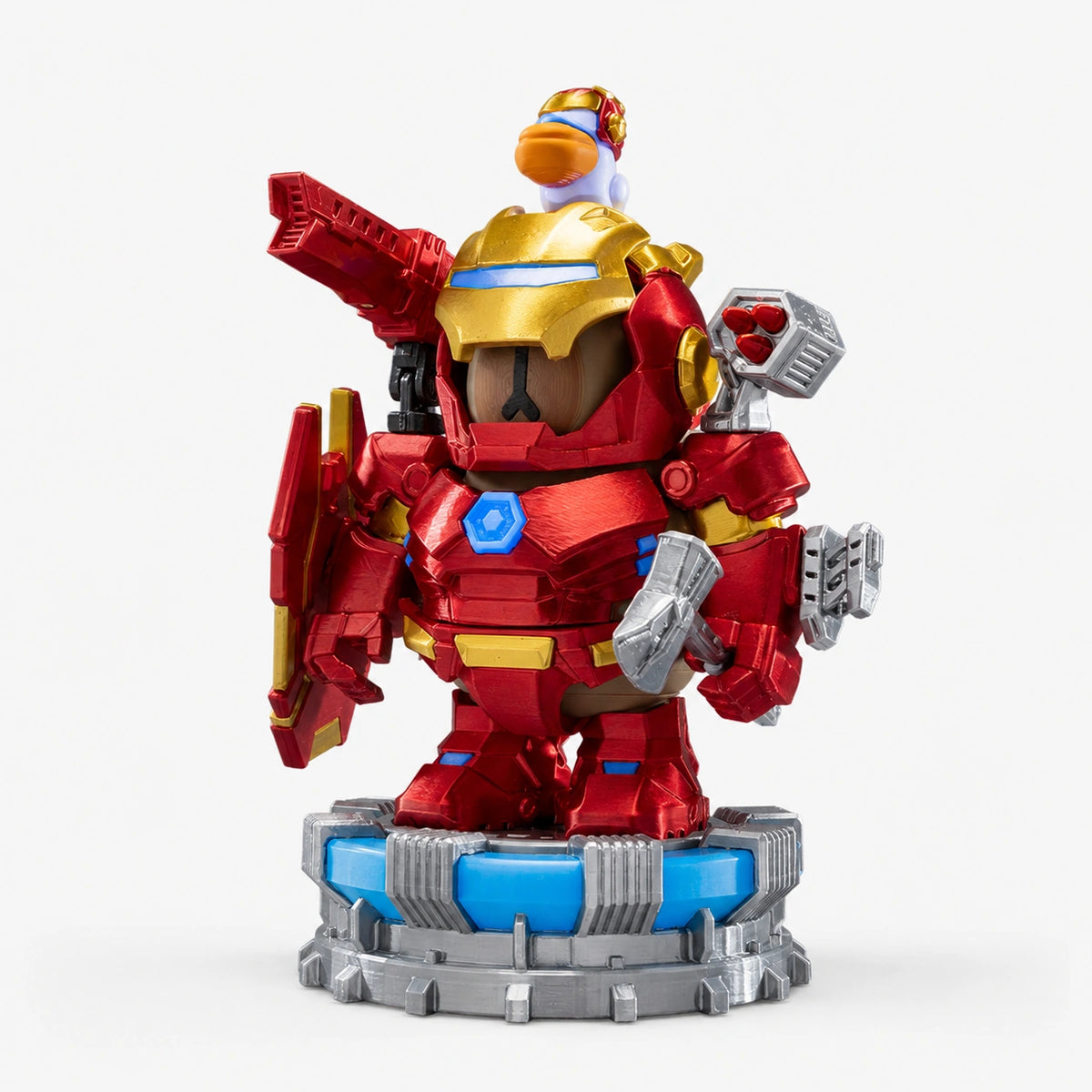 Figurine de Capybara Mecha imprimée en 3D – Jouet de collection à assemblage magnétique