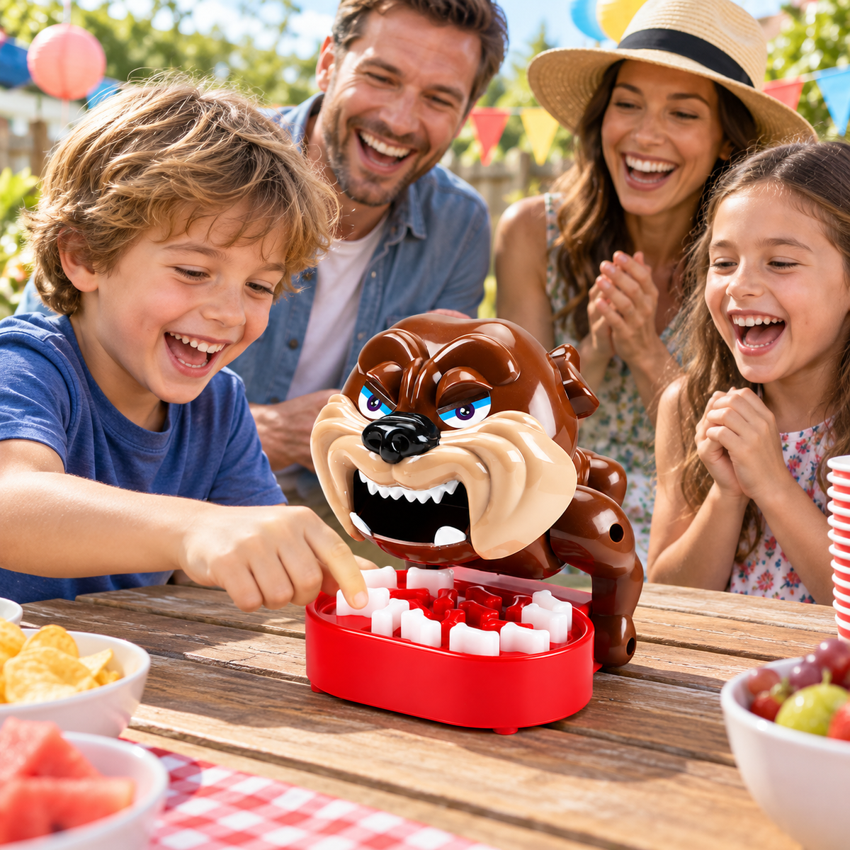 Bulldog Bite Surprise Game – Family Party Reaction Toy