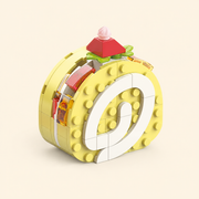 Lemon Swiss Roll Building Blocks - Sweet DIY Dessert Display Set