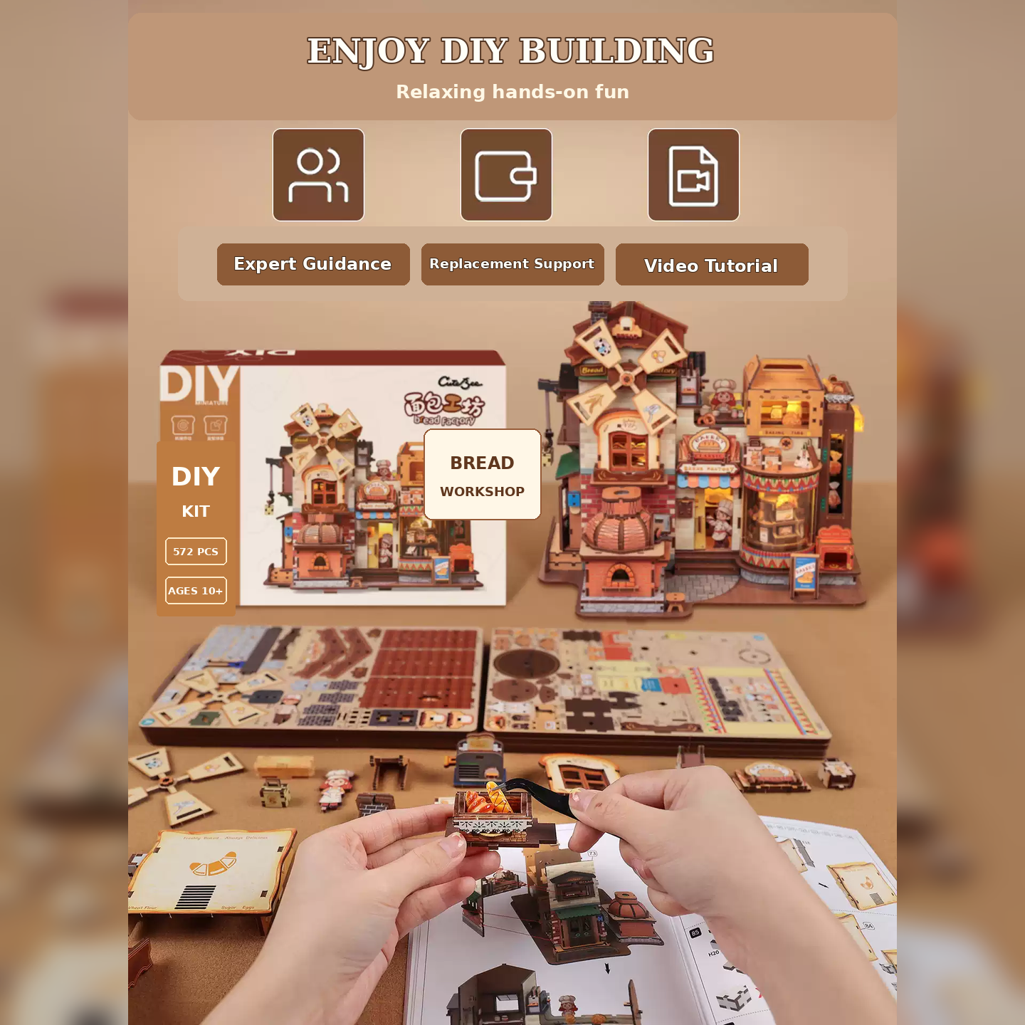 DIY Bread Workshop Miniature House Kit