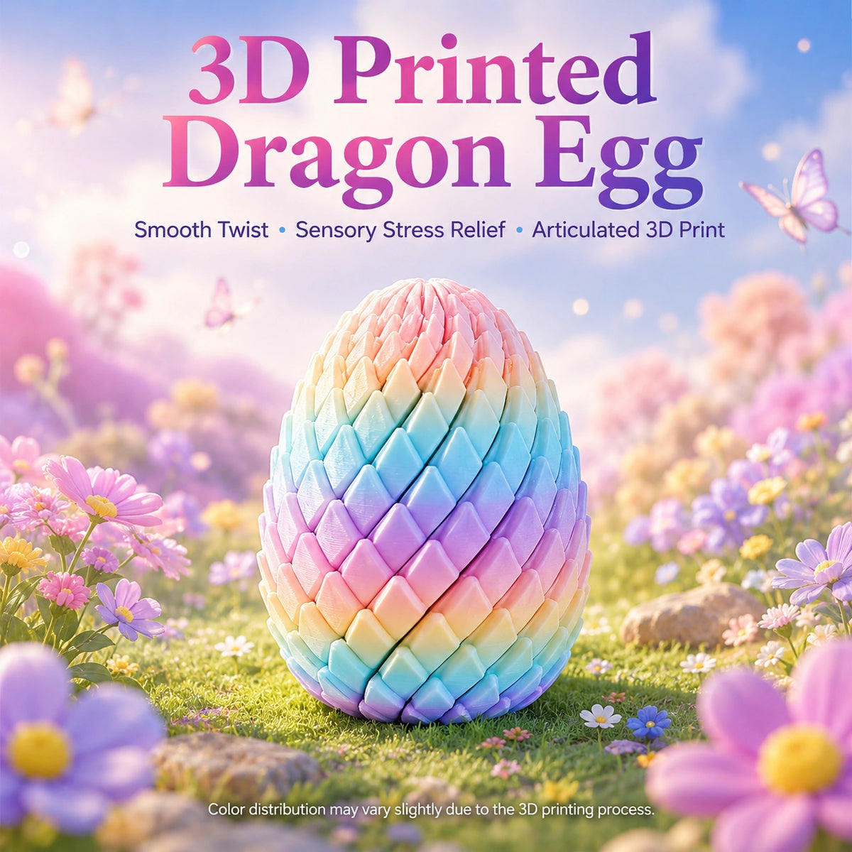 Twist, Transform & Fidget – 3D Printed Dragon Egg & Spiral Sensory Toy