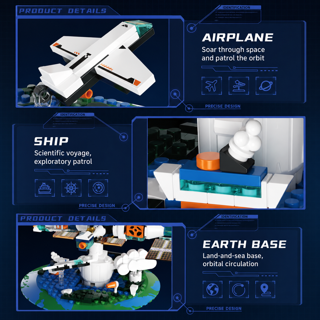 Dawn Solar Space Station Building Set – 782-Piece Orbital Exploration Model