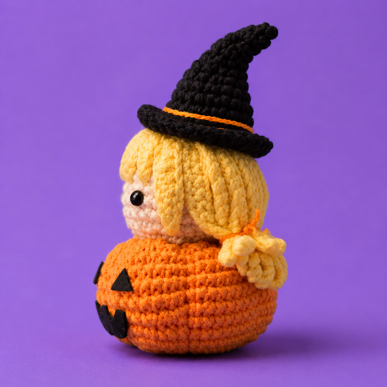 Pumpkin Witch DIY Crochet Kit