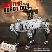 Military Robot Mechanical Dog Electric Remote Control Building Blocks Set