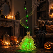 Balai de sorcière dansant animé pour Halloween avec lumières et sons effrayants