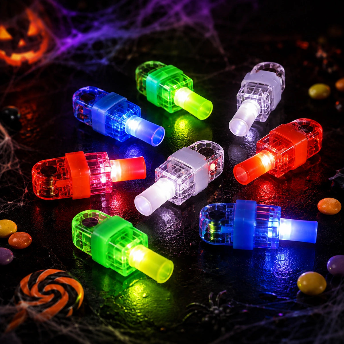 Mini lampes projecteur LED Halloween – Jouets lumineux pour fête