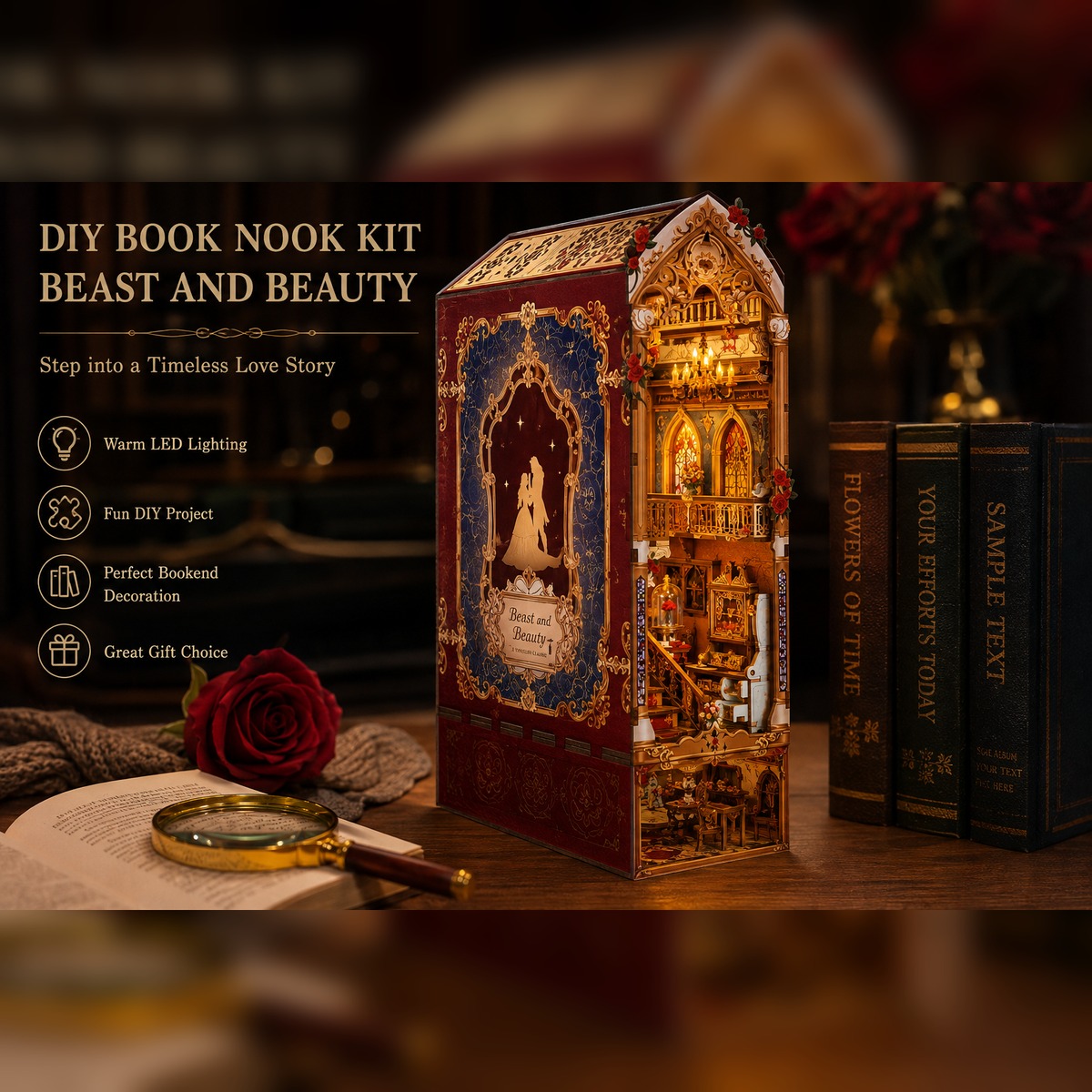 Kit de bricolage pour serre-livres "Mélodie profonde"